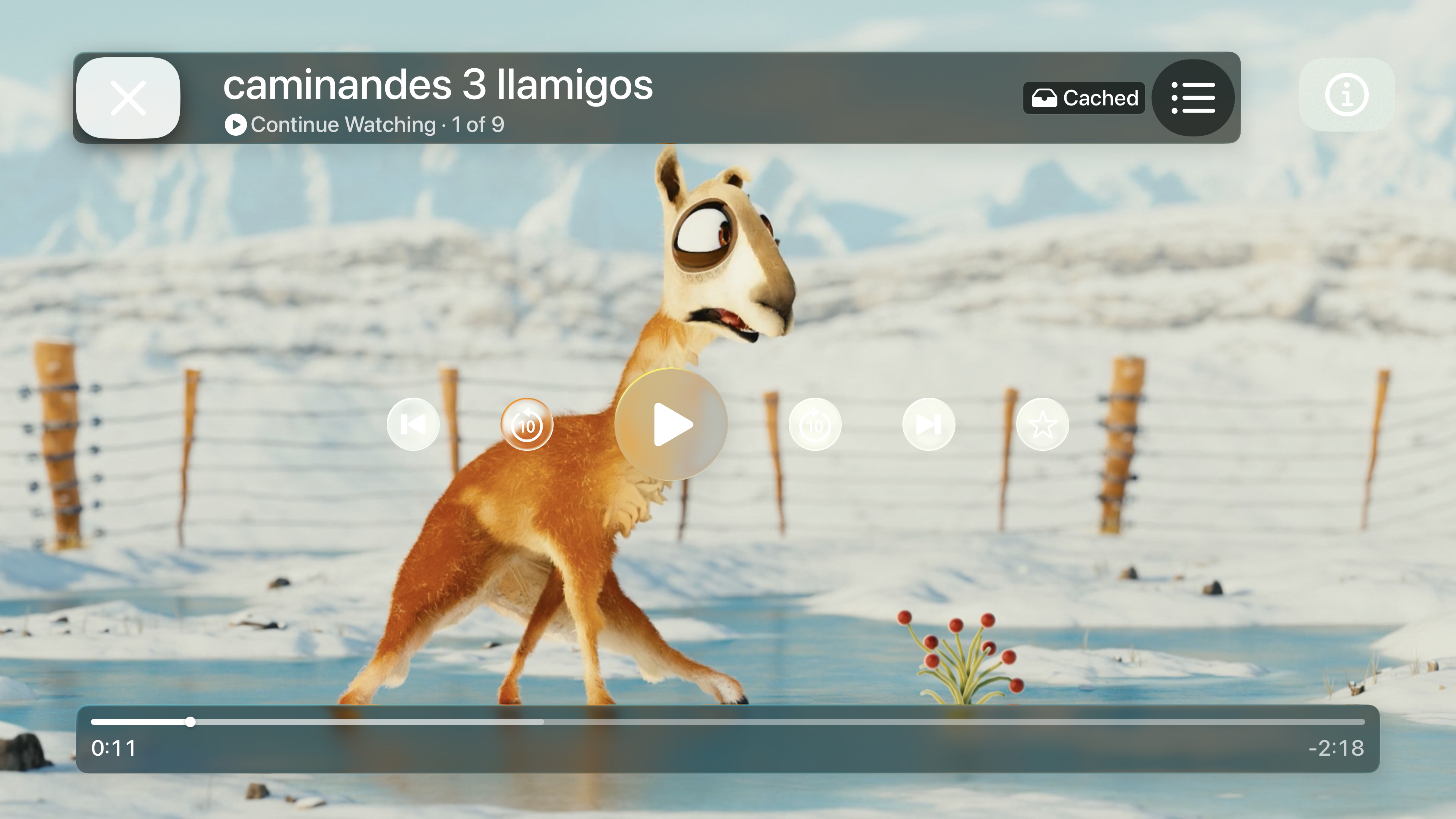 RandomPlayer player on Apple TV