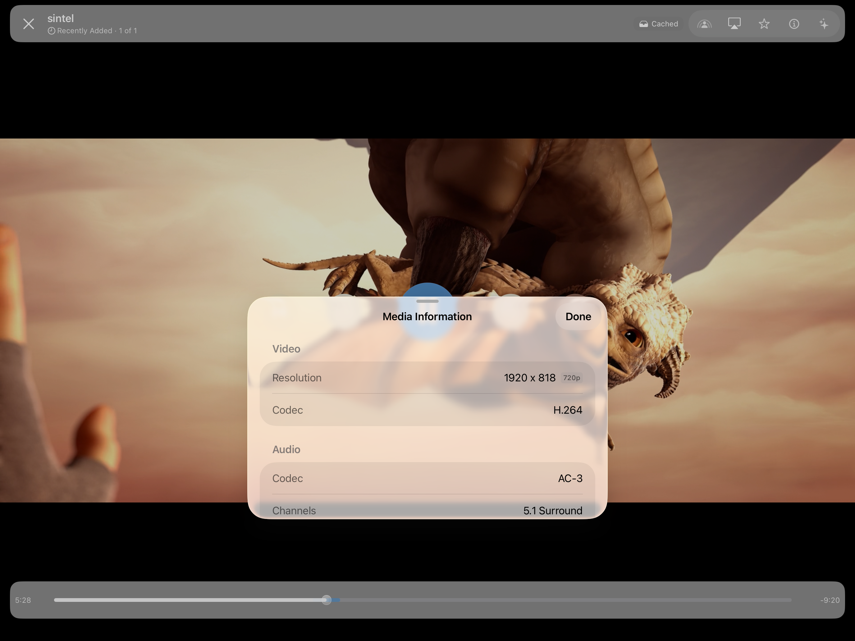 Media Info screenshot