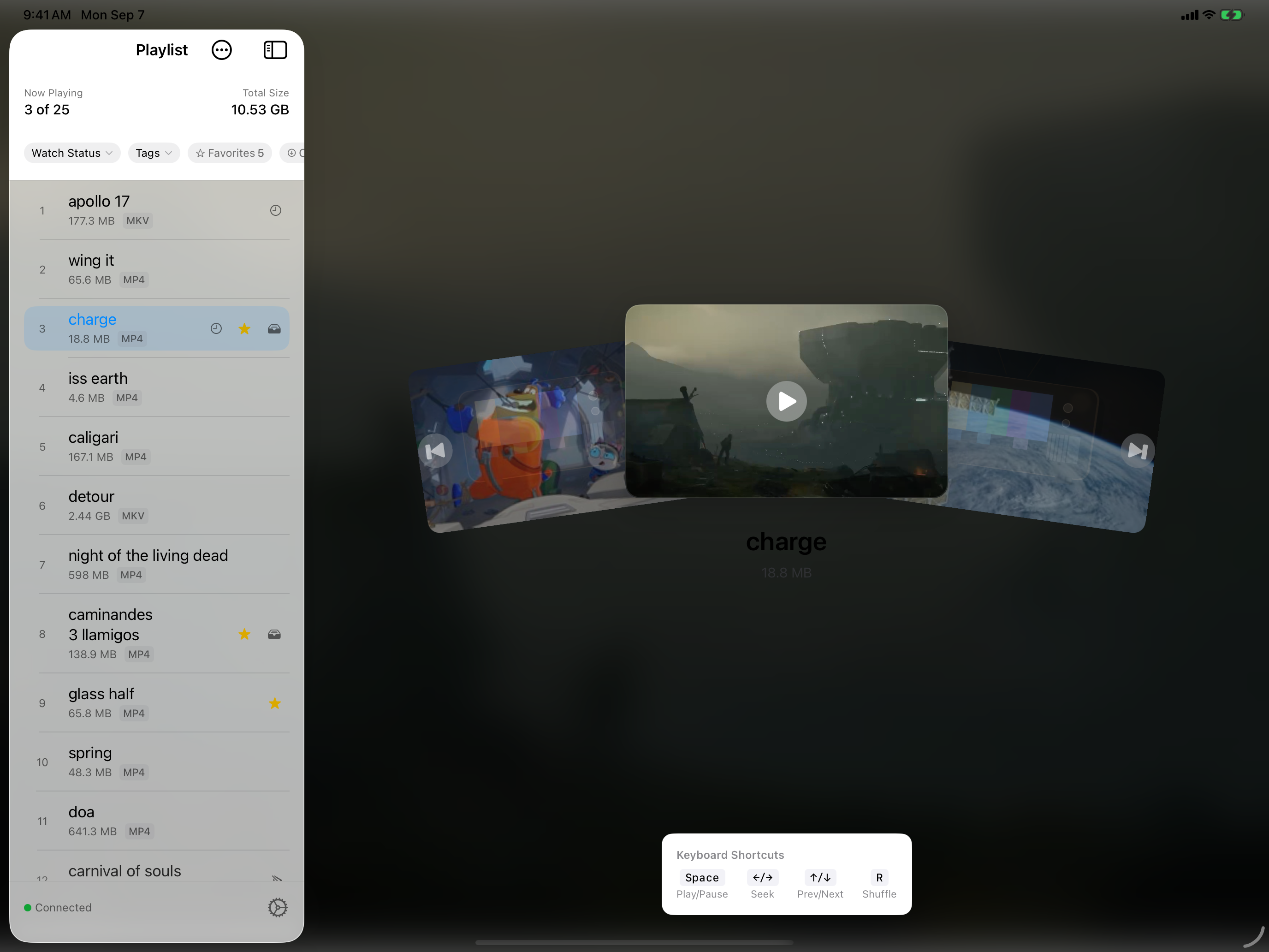 Playlist screenshot